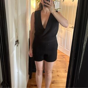 Zara tuxedo short romper